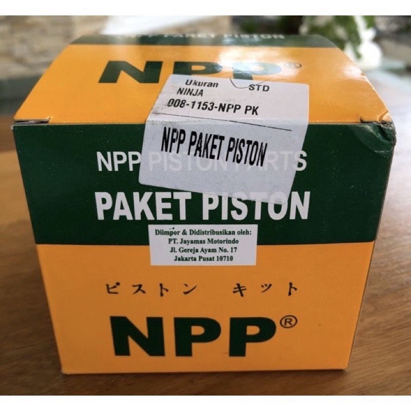 NPP Piston Seher Kit Kawasaki Ninja R SS RR Komplit Set Ring Oversize Os Std 50 100 Npr Paket Pen Kl