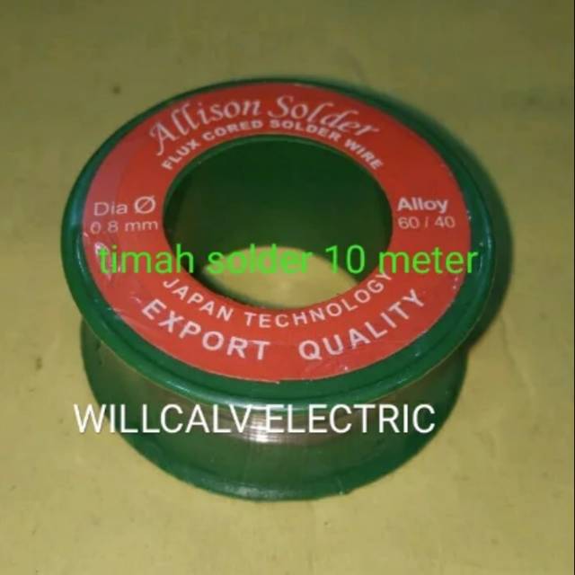 TIMAH SOLDER 10M 10METER 10 METER - TENOR SOLDER 10M 10METER 10 METER