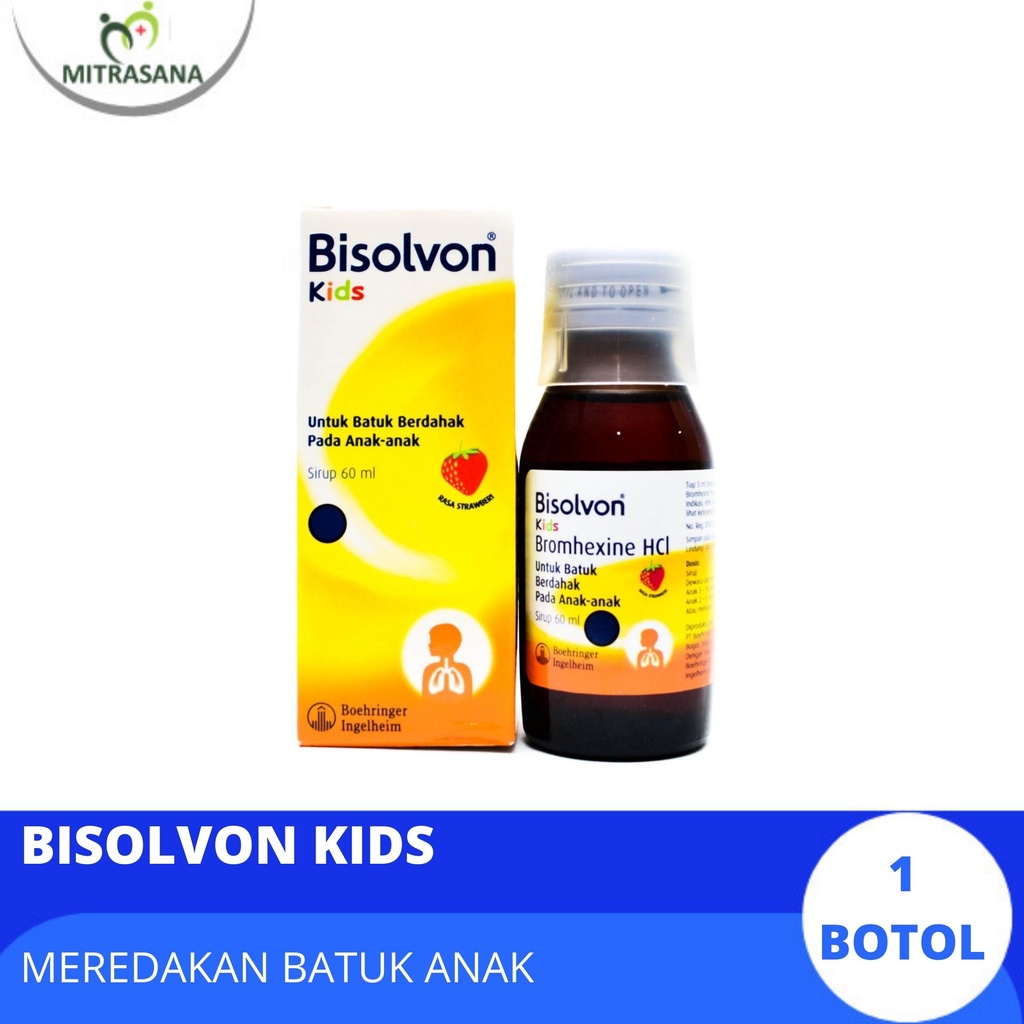 Bisolvon Kids 60 | Meredakan Batuk Berdahak | Obat Batuk Anak