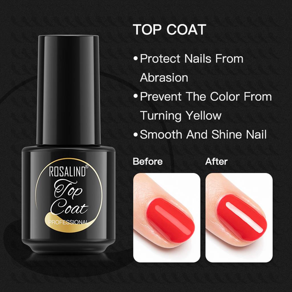 ROSALIND UV GEL PRIMER / DIAMOND TOP  / RUBBER BASE COAT / TOP COAT/ BASECOAT