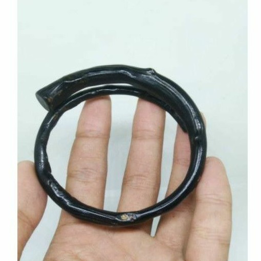 GELANG AKAR BAHAR ASLI NATURAL/GELANG AKAR BAHAR HITAM LENTUR