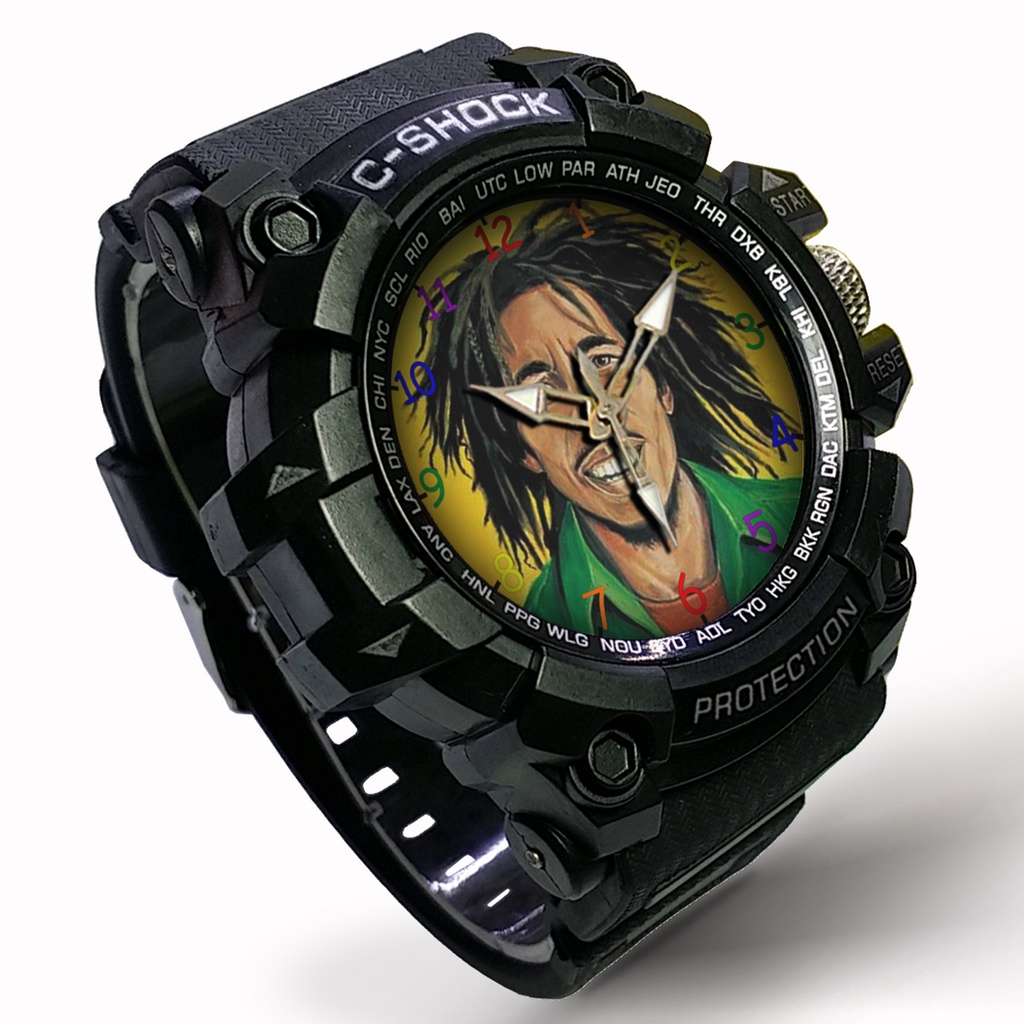 Jam Tangan Custom BOB MARLEY Outdoor