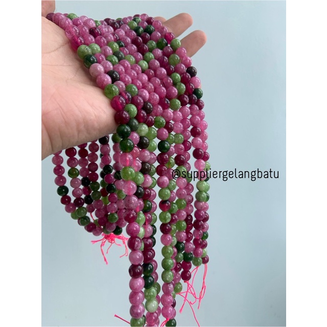 bongkah 8mm BLOODSTONE SERAT hijau ruby tanzanite akik afganistan ori