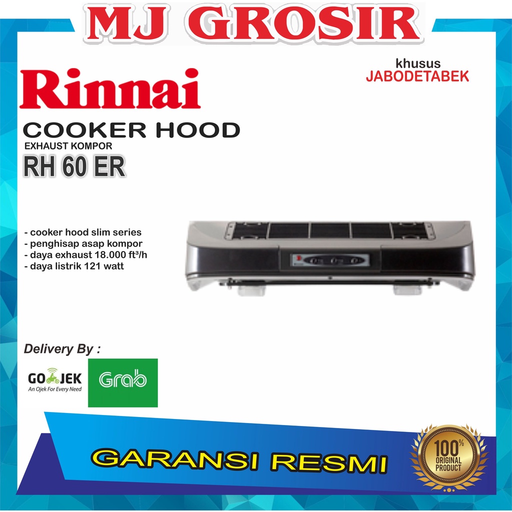 PROMO COOKER HOOD RINNAI RH 60 ER RH60ER EXHAUST KOMPOR