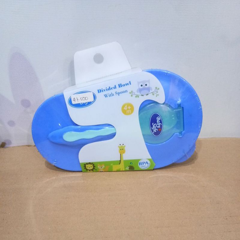 BABY SAFE DIVIDED BOWL WITH SPOON AP010