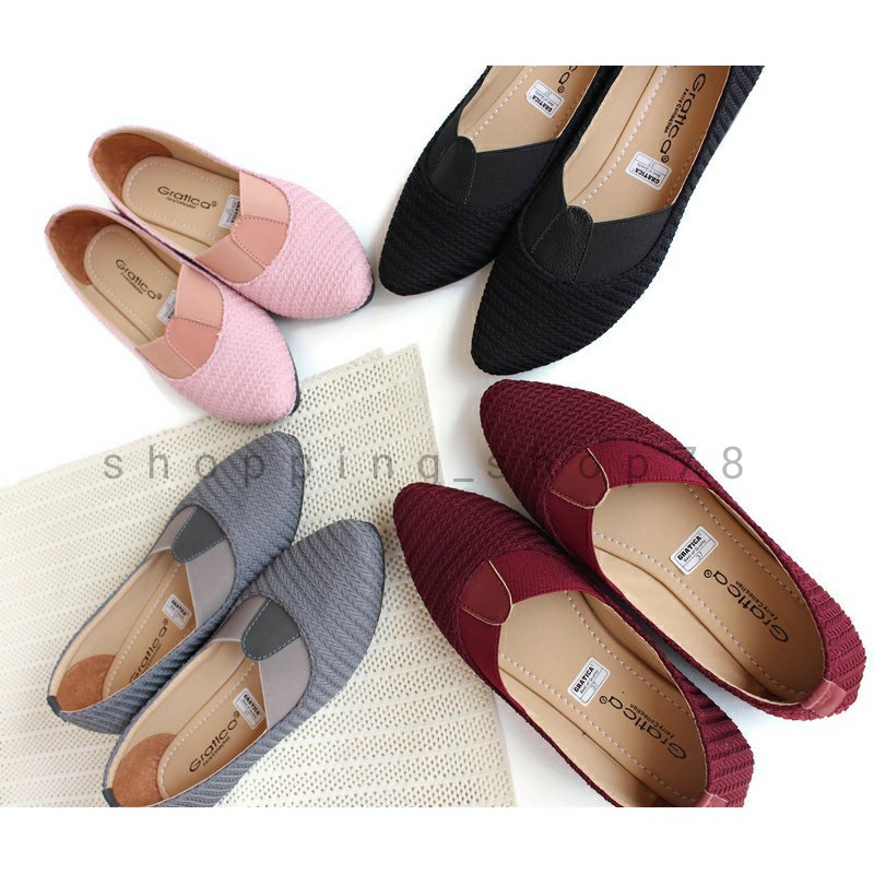 Sepatu Wanita Flat Shoes Dixie Lancip Gratica AW 81