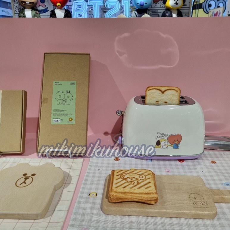 OFFICIAL BT21 BABY TOASTER SANDWICH MAKER BT21 WAFFLE MAKER BT21 LINE FRIENDS