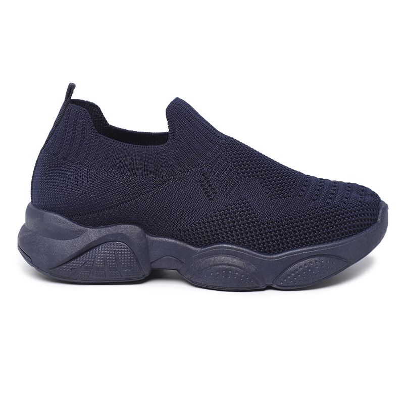 [GROSIR][COD] SEVEN_DAY SEPATU RAJUT SLIP ON ANAK-ANAK UNTUK USIA 2-9 TAHUN / BOY &amp; GIRL NAVY WM2318