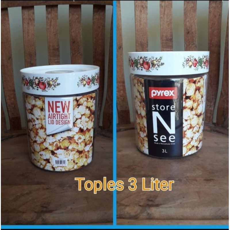 TOPLES PYREX STORE N SEE 3L