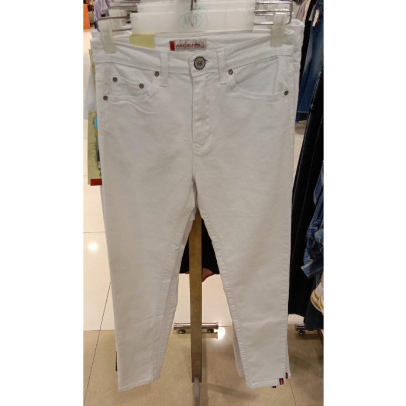 celana panjang wanita warna putih ako jeans original