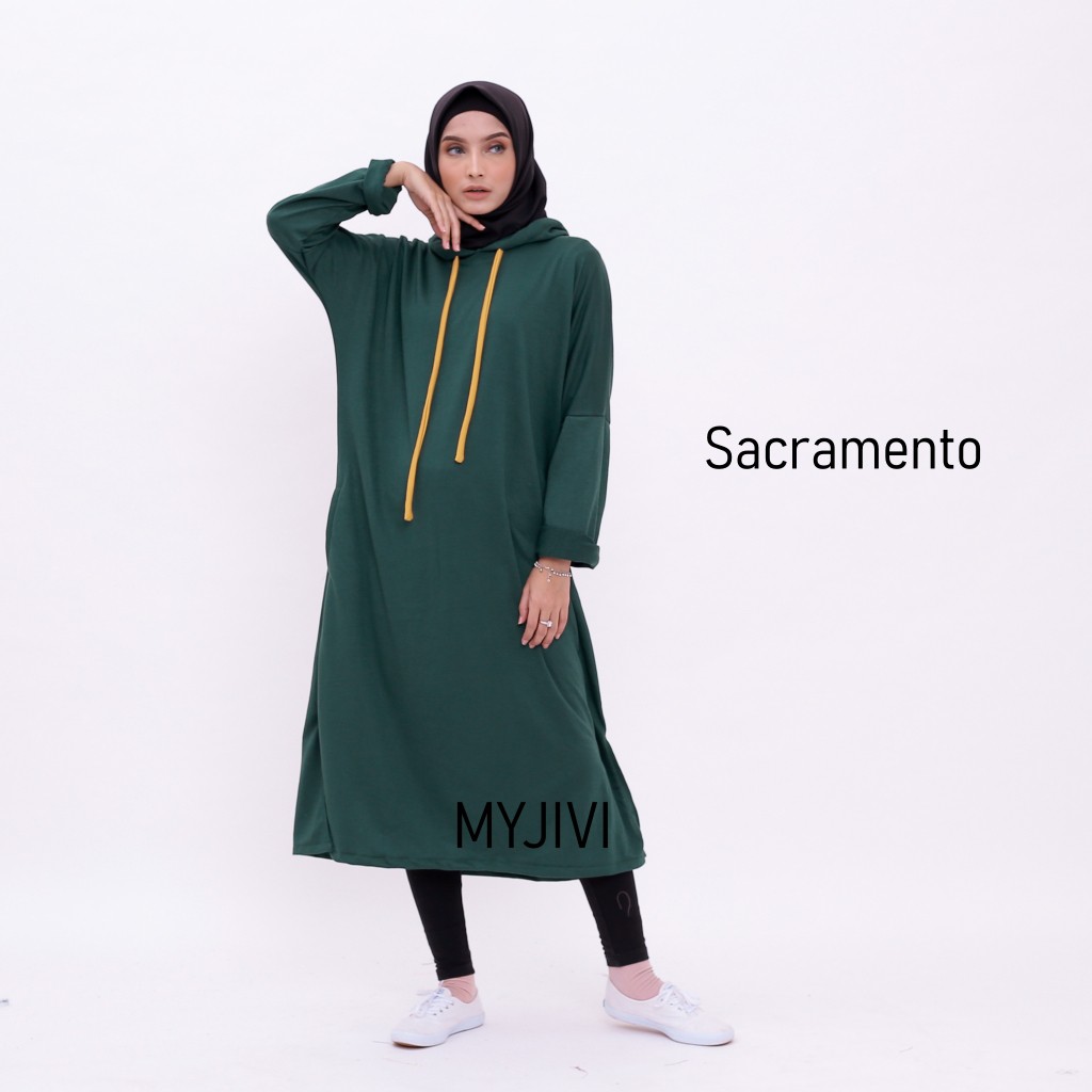 VANESSA TUNIK POLOS ( TUNIK HOODIE )