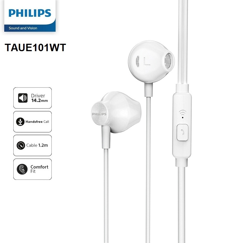 Earphone Philips TAUE101 with Microphone