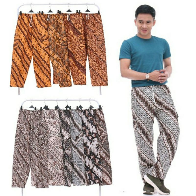 Celana Batik Boim / Harian Murah Panjang Grosir Hawai Pangsi Betawi Pria Standar
