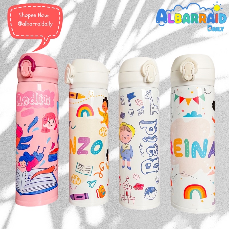 TUMBLER ANAK CUSTOM NAMA DESAIN PREMIUM