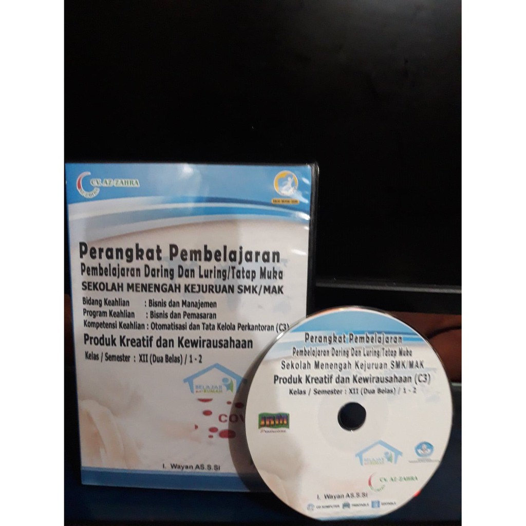 RPP 1 lembar (RPP daring dan Luring/tatap muka) SMK Produk Kreatif dan Kewirausahaan(C3), Kelas12, 2Semester