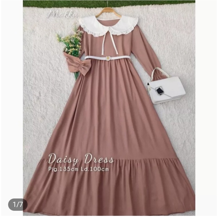 GAMIS DRES KOREA STYLE FRE BLET / DRES MURAH ELEGAN SIMPEL