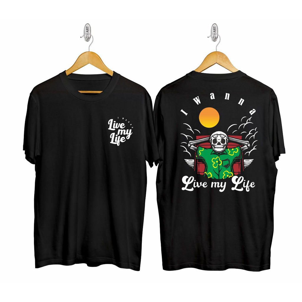 Kaos murah Kaos distro murah baju  distro pria t-shirt murah combed30s MY LIFE