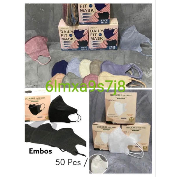 Masker Duckbill Y&B Care isi 50pcs