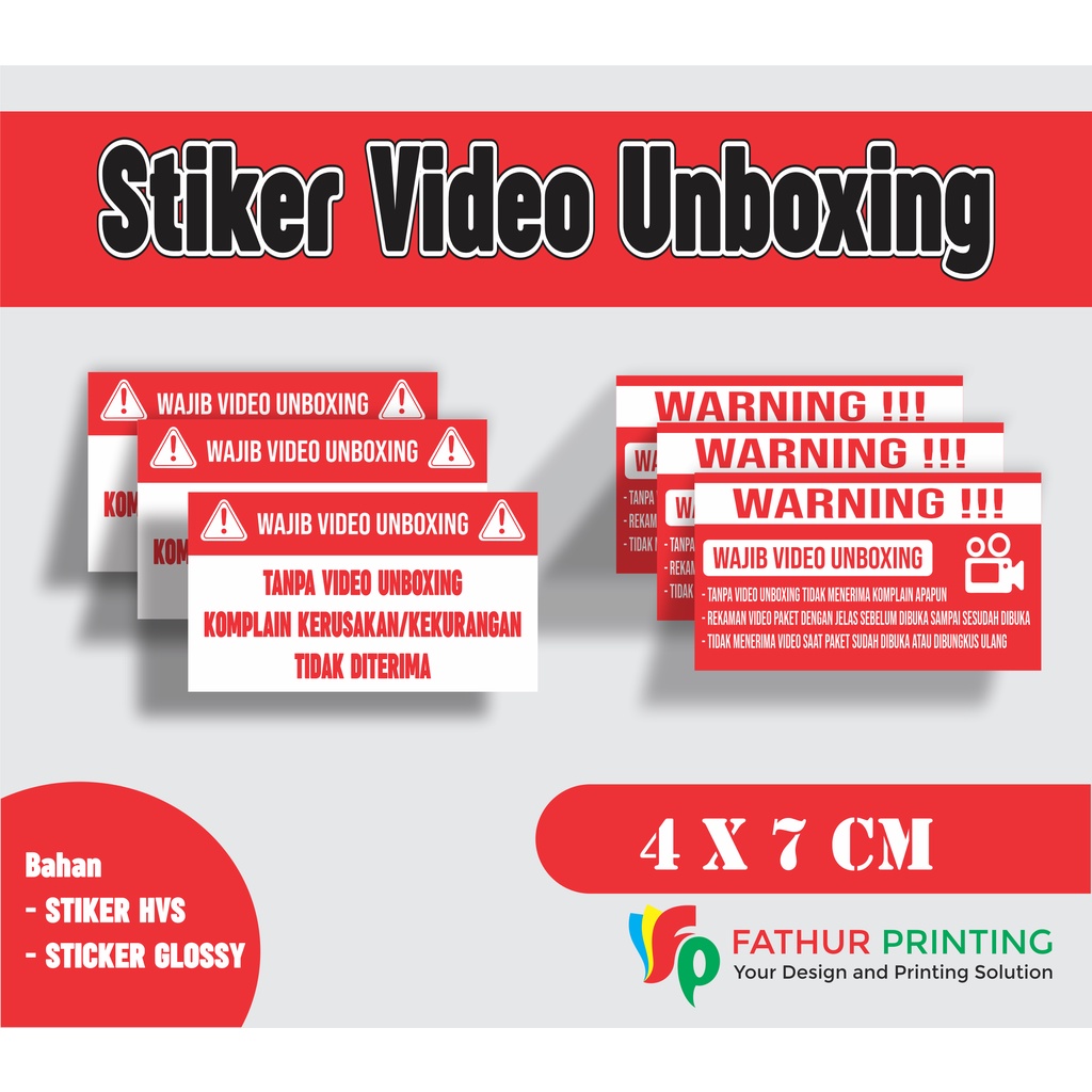 

100 PCS STICKER VIDEO UNBOXING / STICKER COD / BAYAR DITEMPAT / STICKER CUSTOM