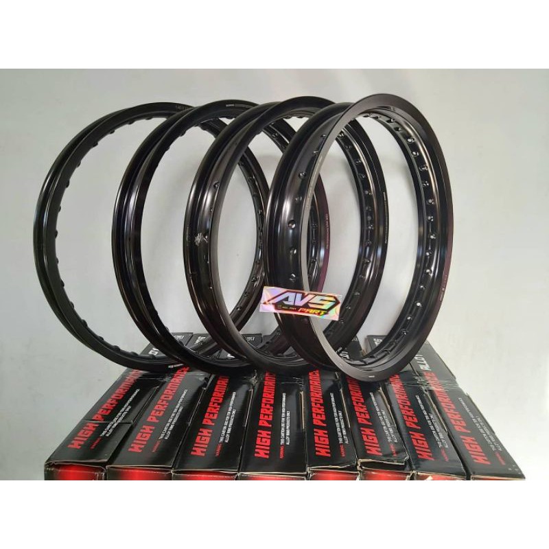 Jual Velg TDR Wshape Hitam Ring 17 140 160 185 215 Velg Jari Jari TDR ...