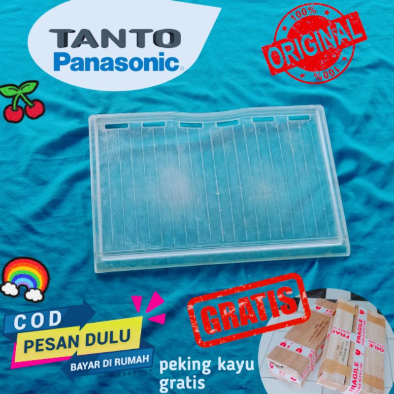 RAK SEKAT RAK TATAKAN TENGAH  KULKAS TANTO PANASONIC UKURAN 42,5 X 28 CM ORIGINAL