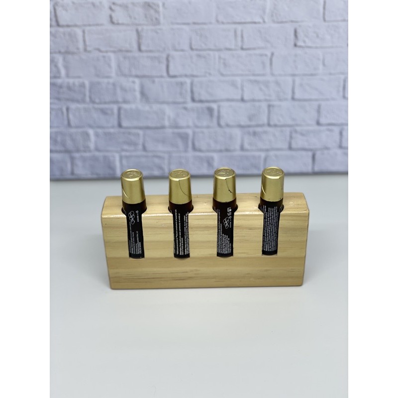 Rak botol roll on /botol roll on /botol roll on kaca /rak oil /wooden rack roller