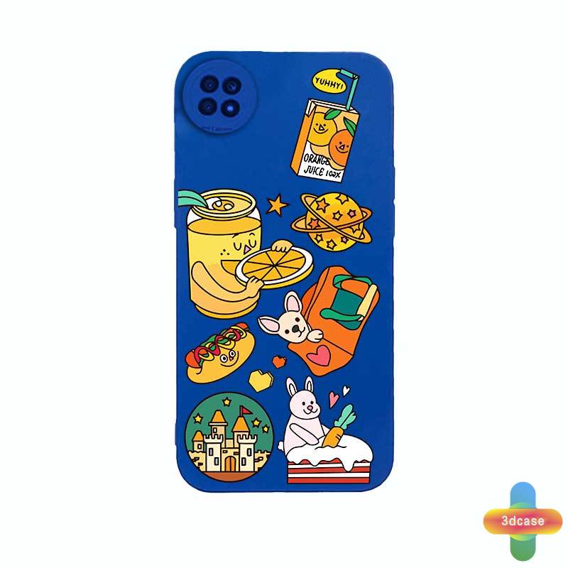 Casing Soft Case TPU Xiaomi Redmi Note 8 10S 9 10 9 10 PRO MAX 11 9S Xiaomi Redmi POCO C3 C31 X3 NFC X3 PRO Redmi 9 9C NFC 9A 9i 9T 9AT 9 PRO Power 10X POCO M2 PRO 10 Prime Motif Klein Blue Cartoon label Soft TPU Shockproof Back Cover