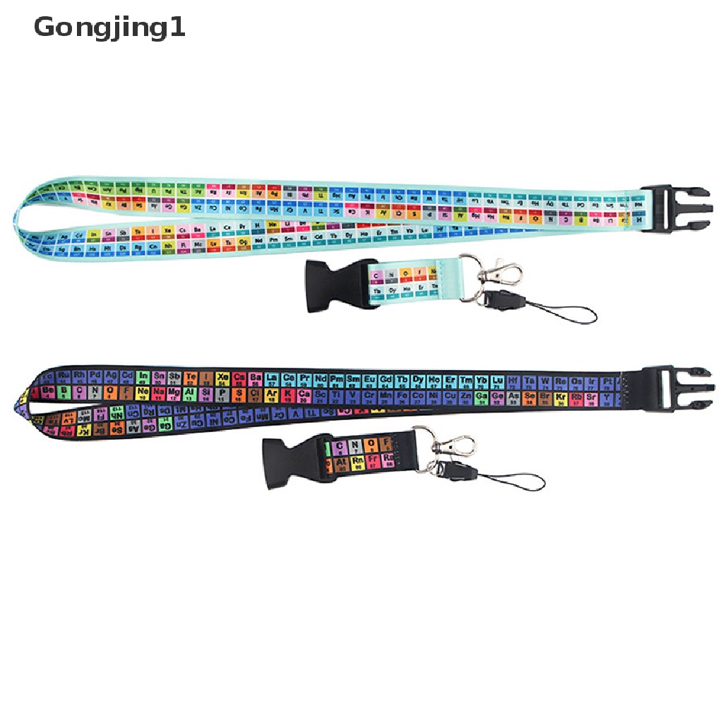 Gongjing1 Tali Lanyard Gantungan Kunci / Handphone / Tabel Periodik Kimia