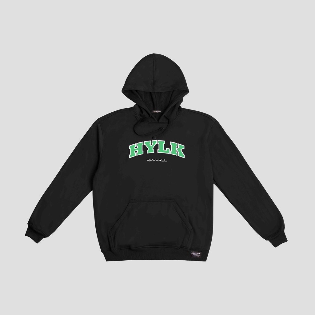 (BISA COD) HEYLOOK Outerwear Unisex Heylook Terbaru Hoodie Jumper Hylk Black