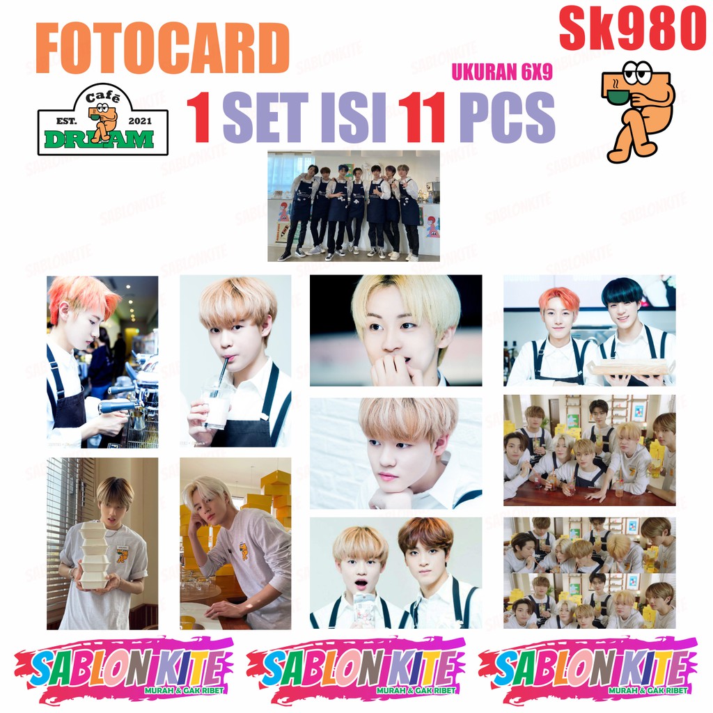 MURAH!!! FOTOCARD PHOTOCARD SK980 CAFE DREAM NCT 1SET 11PCS