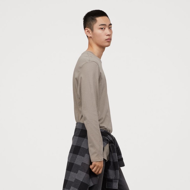 Kaos pria lengan panjang H&M