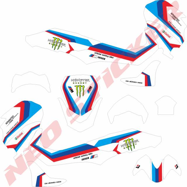 Sticker All New NMAX 2020 Fullbody BMW Livery