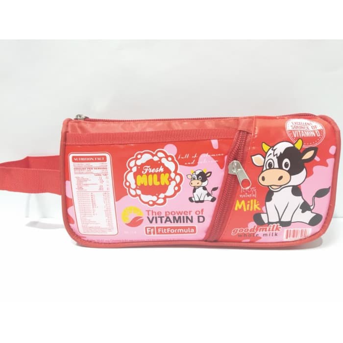 

Kotak Pensil Susu Milk Pencil Case Anak Perempuan Laki-Laki Merah