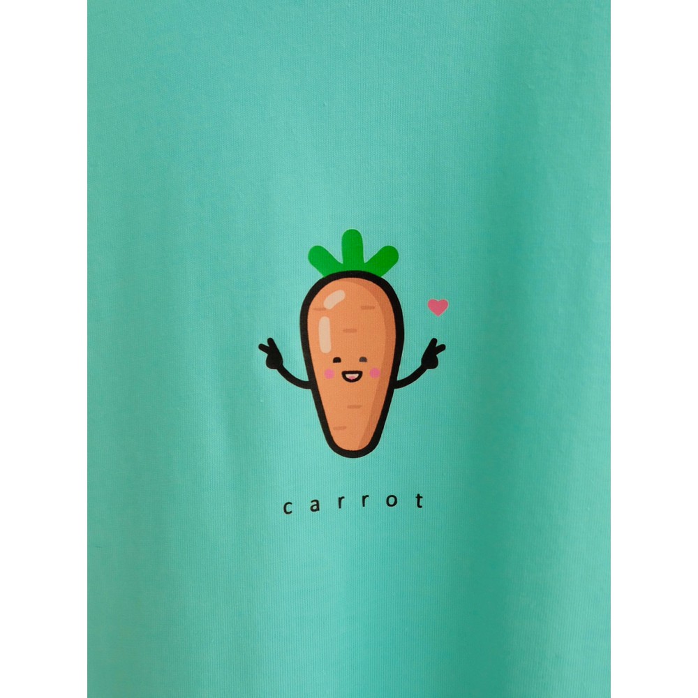 Kadaka T-0327 Tshirt Kaos Vegetables Cute