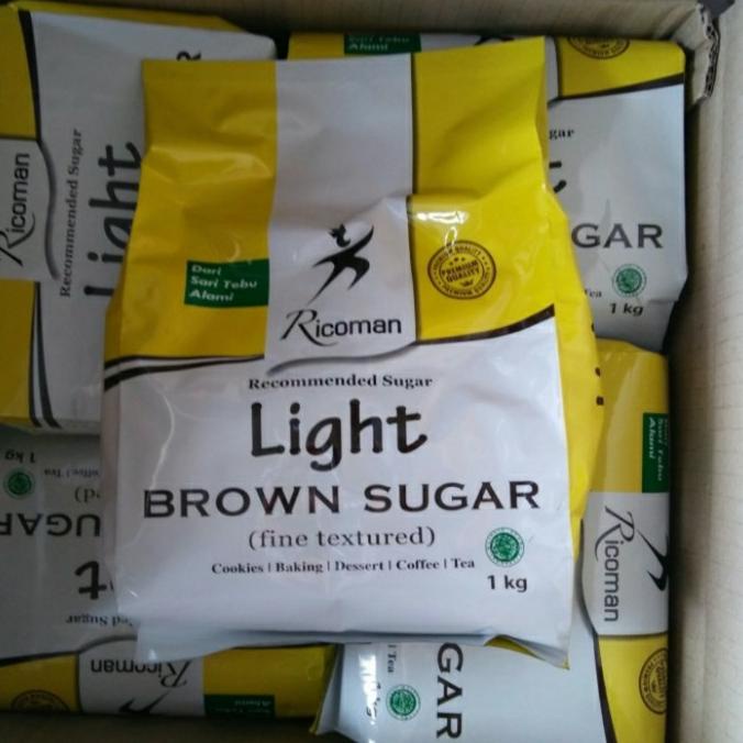 

[[COD]] ricoman light brown sugar 1kg gula DISKON Kode 136