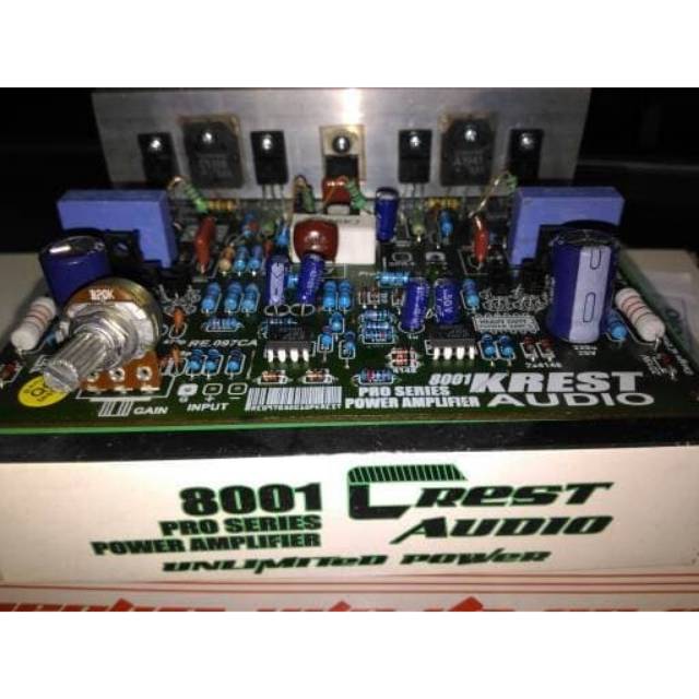 Kit driver power amplifier crest pl8001 ( 352 )
