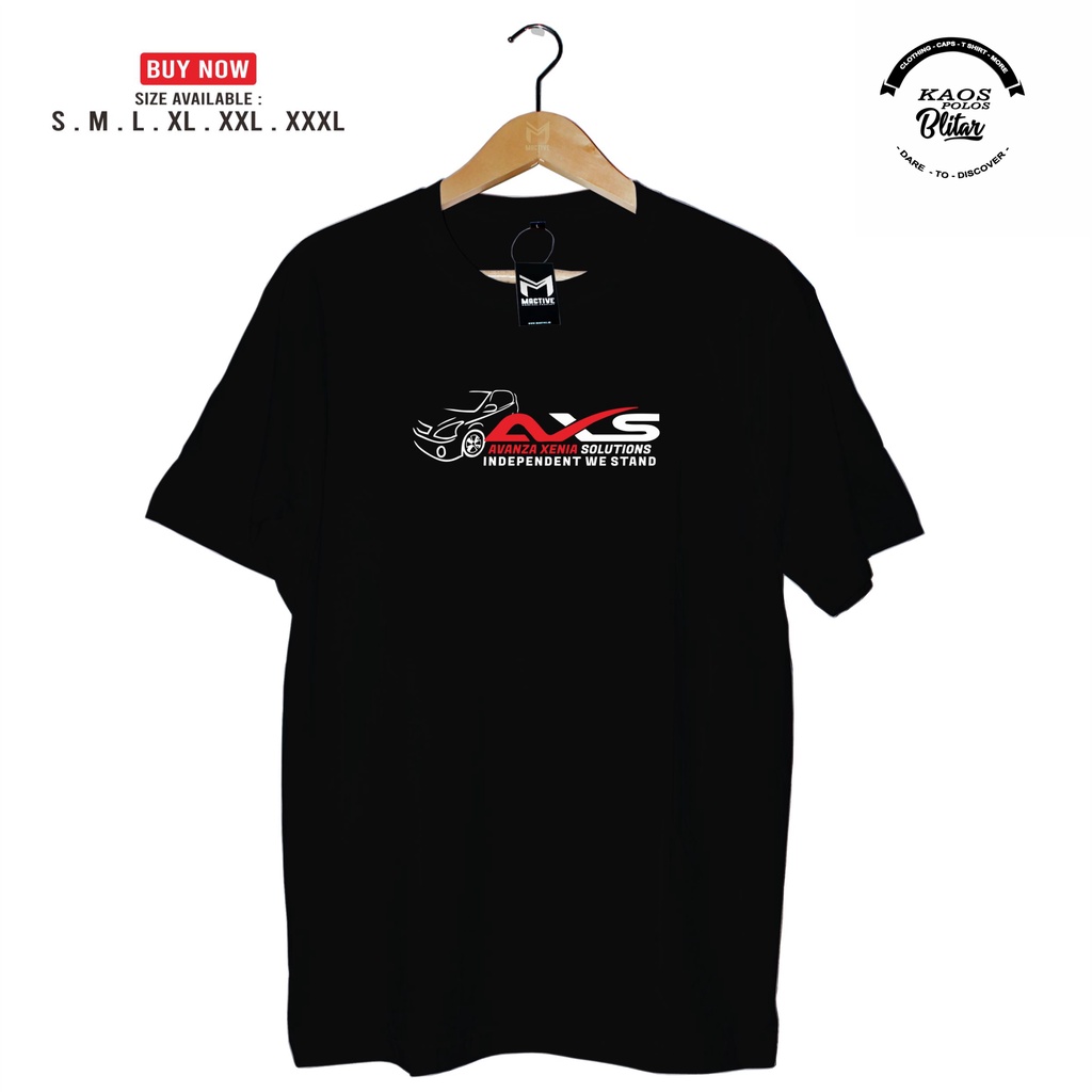 Kaos Sablon AXS Avanza Xenia Solutions Mobil Logo Otomotif Atasan Pria Baju Pria - RUMAH KAOS BLITAR