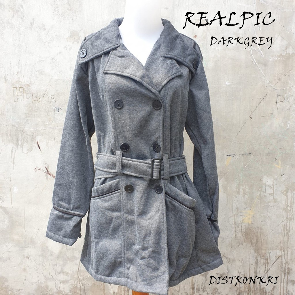 Grosir Coat Wanita Hangat Best Quality DistroNKRI / Trench Coat Wanita Casual Clasis / COAT MANTEL / VINLEY Elegan