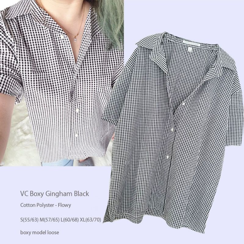 Violet Clair Boxy Shirt Kemeja Wanita Original Branded