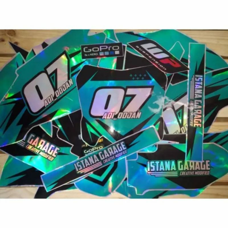 Decal stiker Crf 150L hologram