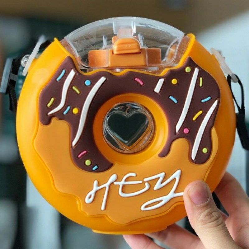 Donuts Bottle Drink | Botol Minum Donat | Botol Minum Unik-Coklat Hey