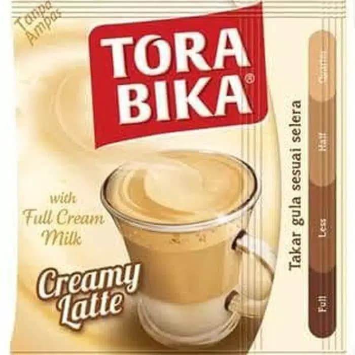 

Kopi ToraBika Creamy Latte/ Tora Bika 25gr saset 1 renceng 10 Sachet