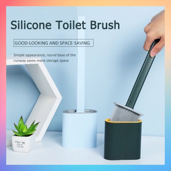 Sikat Toilet Silikon / Sikat WC Silikon / Sikat Fleksibel WC / Sikat WC Silikon Fleksibel / Sikat Silicone Pembersih Toilet Brush Toilet Silicone