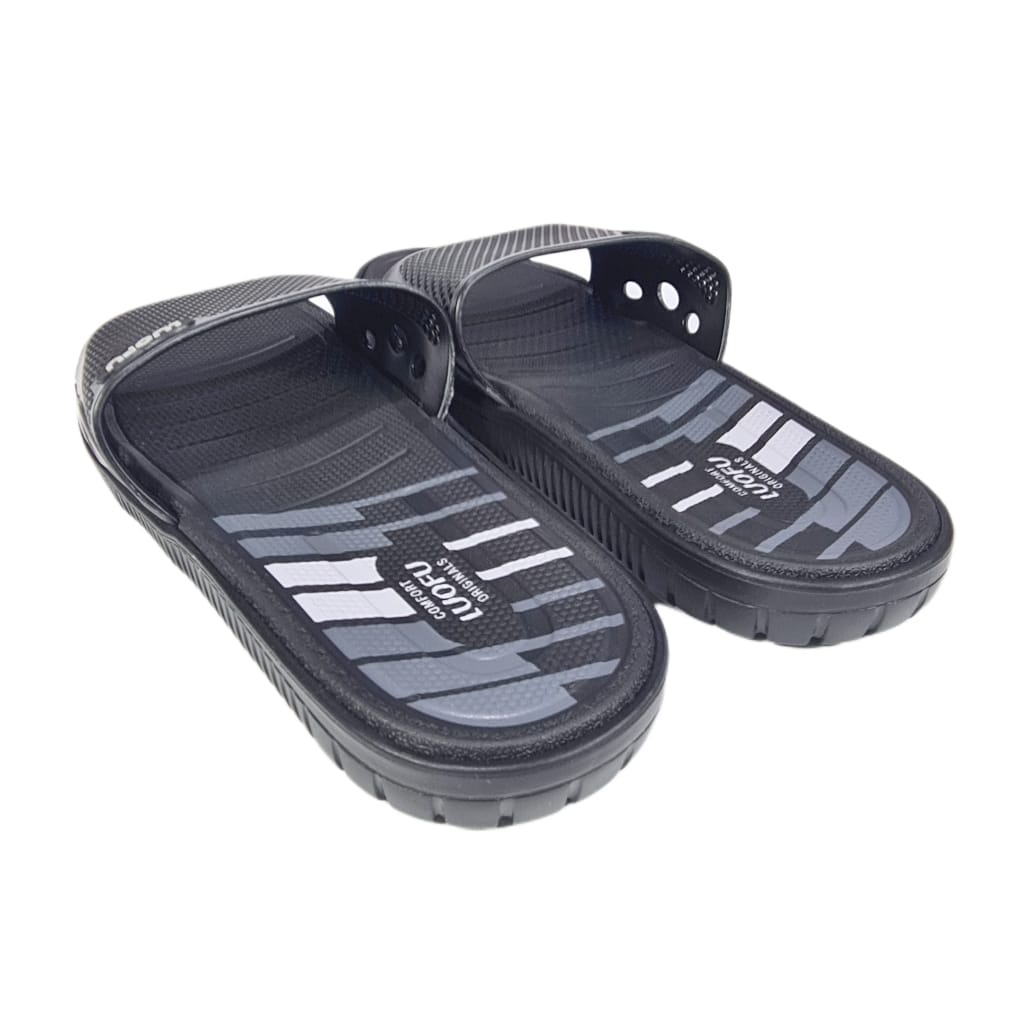 LUOFU ORIGINAL sandal karet empuk murah pria sendal cowok kokop import E6168D-A27S