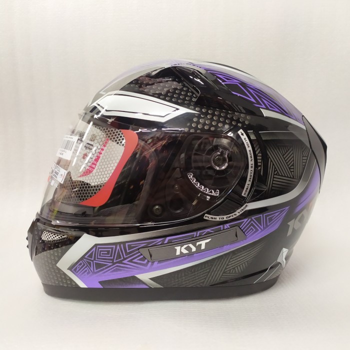 Helm KYT K2 Rider Marvel Edition Black Panther #2 Black Purple