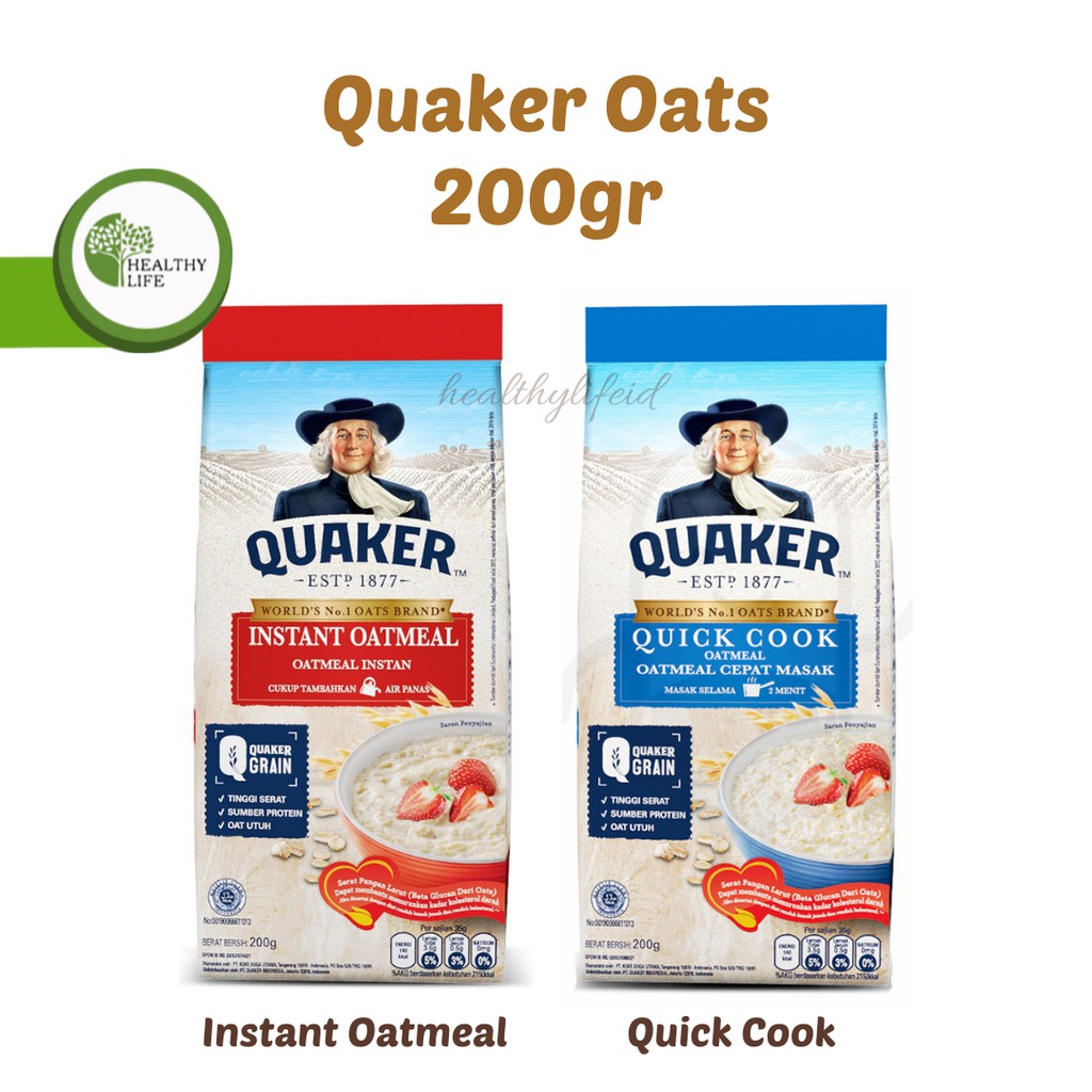 Quaker Oats - Instant Oatmeal / Quick Cook Oatmeal 200gr