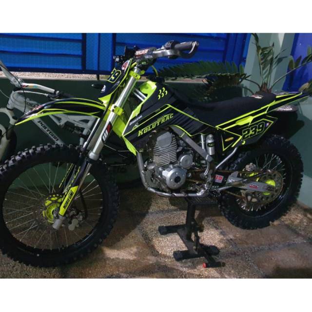 DTX DECAL BERKUALITAS TERBAIK STIKER STRIPING KLX140 Kolutrac 204