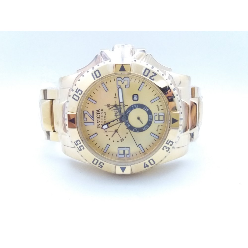 JAM TANGAN PRIA INVICTA SUPER PREMIUM GOLD MEWAH