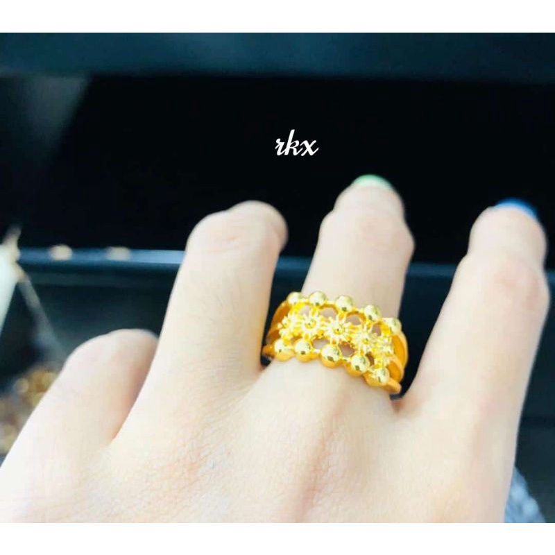 Cincin replika emas,mewah,cantik