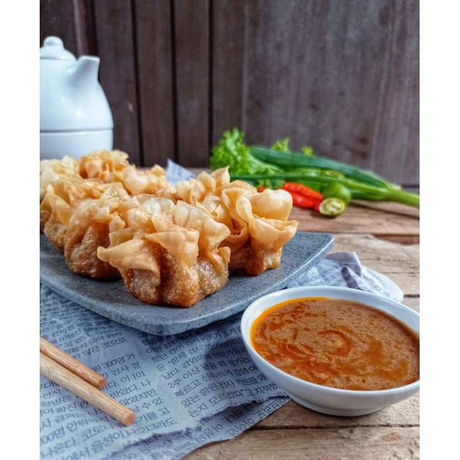 

Frozen Dumpling Goreng Saus Kacang